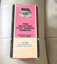 2 Film Carbon Ribbons Black Blue Core for IBM Selectric III Typewriter picture