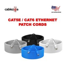 CAT5e / CAT6 Ethernet Patch Cords UTP LAN Network Cable  RJ45 1.5 FT- 200 FT LOT picture