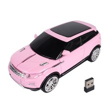 Car Mouse Mini Small SUV Car Shaped Wireless Optical Cordless USB Pink 1 Pack picture