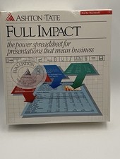 New Vintage Mac Apple Software Ashton Tate Full Impact Sealed Spreadsheet picture