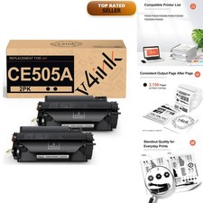 v4ink CE505A for HP 05A Black 2-Pack picture