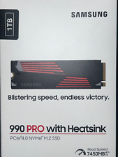 Samsung 990 PRO 1TB M.2 2280 PCIe Gen 4 Internal SSD + Heatsink - MZ-V9P1T0CW picture