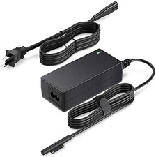 POWSEED Surface Pro Charger for 4 3, 10ft Extra Long Cord, Black picture
