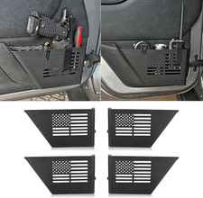 MAIKER 4PCS Metal Front Rear Door Storage Box Compatible with 2007-2018 Jeep Wra picture