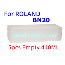 5X 440ml Empty Refillable Cartridge Roland Versastudio BN-20 BN20 BN20A w/ chip picture