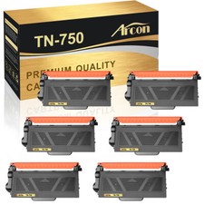 6x High Yield Toner Compatible for Brother TN750 HL-6180DW MFC-8910DW DCP-8150DN picture