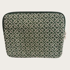 Tommy Hilfiger Green Tablet or Book Sleeve With Gold Hardware picture