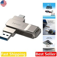 256GB USB-C Flash Drive - Fast 100MB/s, Metal Housing, OTG Swivel Design picture