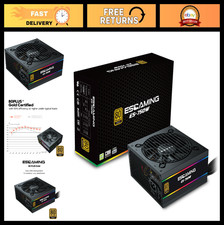 750W Non-Modular Power Supply, 80 Plus Gold, Active PFC, Quiet 120mm Fan for Gam picture