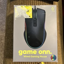 Gaming Mouse with attached USB power cable 6 ft Onn picture