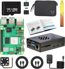 Raspberry Pi 5 Starter Kit MAX - Turbo Cooled Aluminum - (128GB Edition) - (2GB picture
