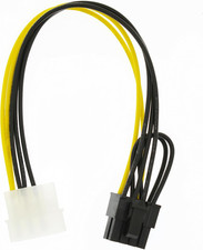 4 Pin Molex to 8 Pin (6+2Pin) Video Card GPU Power Supply Cable 8.6Inch picture