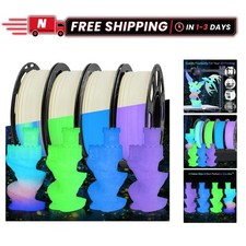 Glow in Dark PLA Filament Bundle - 1KG Multicolor for 3D Printing picture