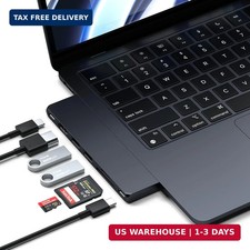 Satechi 7-in-1 USB-C Hub Pro Slim, 100W Charging, 4K HDMI, USB4, Midnight picture