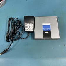 LINKSYS SPA3102 VOICE GATEWAY VOIP ADAPTER WITH BUILT-IN ROUTER W ADAPTER CABLE picture