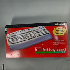 Vtg Microsoft Internet Keyboard Pro Mock-Up Sample New Open Box w/ CD PS/2 USB picture