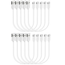 Smays Short 1ft USB C Cable 10-Pack Bulk, USB A to Type C Fast Charging Cord picture