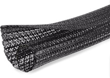 10ft - 1/2 inch Cord Protector Cable Sleeve Split Wire Loom Tubing for Power ... picture