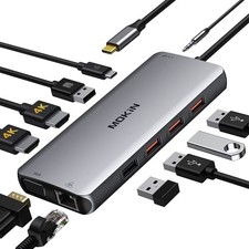 MOKiN 11 IN 1 Dual Monitor USB C Docking Station with PD Charging MOUC3310 picture