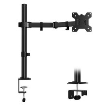 Single Monitor Mount Stand Fits 1327 Inch LCD Arm VESA 75x75 100x100mm Black picture