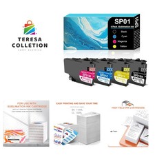 SP01 High Yield Ink Cartridge 4-Pack for Sublimation Printing - Vibrant Colors picture