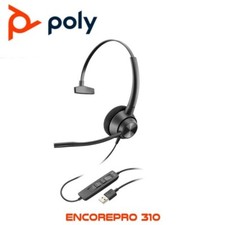 HP 760Q8AA  Poly EncorePro 310 USB Mono PCr Headset with USB-A Plug  214568-01 picture