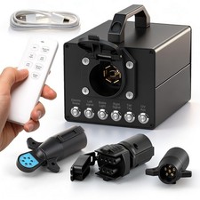 Zuomeng Trailer Light & Electric Brake Tester with Wireless Remote black picture