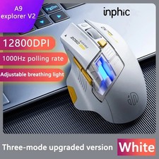 Inphic A9 Explorer V2 Wireless Gaming Mouse 500mAh Battery Display Bluetooth picture