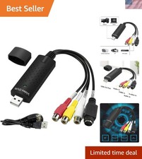 High-Quality USB Video Capture Card - Convert VHS/VCR to Digital Easily & Fast picture