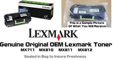 Mostly New Genuine Lexmark 621X MX711 MX810 MX811 62D1X00 SEALED BAG 90% 62D1X00 picture
