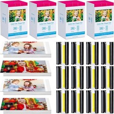 Canon Selphy CP1500 CP1300 CP1200 4x6 108 sheet Color Ink Paper Set KP-108IN Lot picture