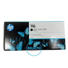 GENUINE HP 746 300-ml Photo Black DesignJet Ink Cartridge, P2V82A SEALED 2028 picture