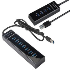 USB 3.0 4/7 Ports Hub Splitter Adapter Cable length 30/120cm For Desktop PC Mac picture