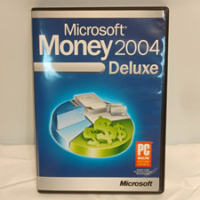 Microsoft Money 2004 Deluxe Personal Finance Windows English CD-ROM Case Manual picture