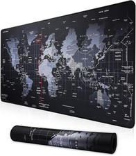 Desk Mat Computer Mat Large Keyboard Mouse Pad Gaming Mousepad Stitched Edge map picture