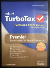 USED TurboTax Premier Federal + State 2013 CD for Windows and Mac picture