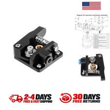 Ender 3 Metal Extruder Frame Aluminum Black Bowden Drive for Ender 3 V2 Pro picture