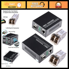 1.25G Bidi Gigabit Multi-Mode Fiber Ethernet Media Converter + 2 SFP Modules, 55 picture