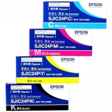 4PC/SET Original Ink Cartridge SJIC24P for TM-C3520 Color Label Printer picture