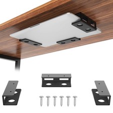 GOME Under Desk Laptop Mount Metal Bracket with without Headphone Hook, black  picture