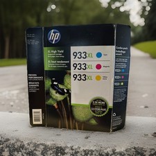 Genuine HP 933XL D8J65BN 3-Pack Ink Cartridges NEW OEM SEALED picture