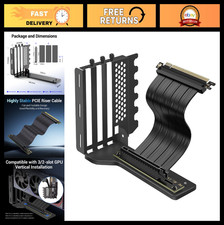 Vertical GPU Mount with PCIe 4.0 Riser Cable 200mm, Graphics Card Holder for ATX picture