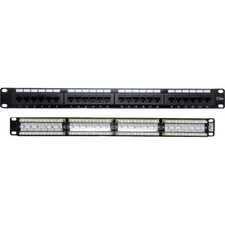 WBOX Technologies Cat 5E Patch Panel 24 Port OE-C5EPP24 New NIB picture
