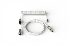 10ft USB-C to USB-A 3.0 Mechanical Keyboard Cable 3M Aviator Connectors White picture
