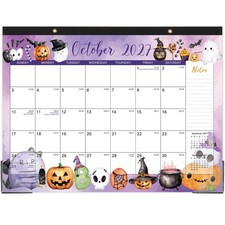 Desk Calendar 2027 12 Months Large Desktop Jan Dec Blue picture