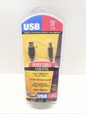 Belkin USB A to B Device Cable 10ft High Speed 12Mbps New Sealed Vintage picture
