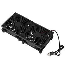 USB Cooling Stand Dual 120mm Fan 1200RPM Router Modem PC Docking Silent Cooler picture