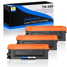 3PK TN660 TN-660 Toner Cartridge For Brother MFC-L2705DW MFC-L2707DW MFC-L2740DW picture