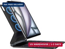 A2C Magic Keyboard Case for iPad Air 13 Inch M4 M2 & iPad Pro 12.9 Trackpad picture
