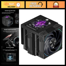 High-Performance CPU Air Cooler, Twin Tower Design, 2150RPM, IPS Screen, Intel/A picture